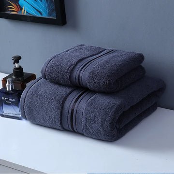 Large Bath Towels 100% Cotton – Extra Soft, Absorbent & Quick-Dry Lightweight Beach Towels 90×180cm | NaturalBuiltHome