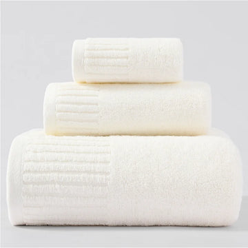 Luxury 3-Piece Cotton Towel Set – Soft, Absorbent & Elegant Bath Towels for Everyday Comfort | Naturalbuilthome