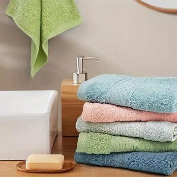 Luxury 6/12-Piece Cotton Face Towel Set – Soft, Absorbent & Quick-Drying Washcloth Collection | Naturalbuilthome