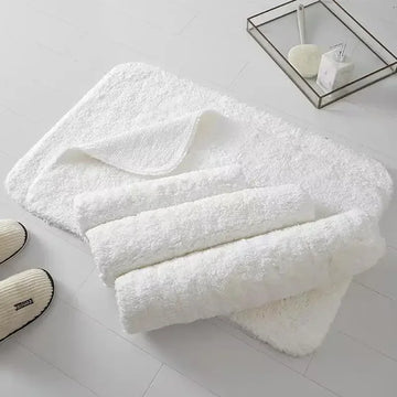Luxury Cotton Bath Mat – Thick Plush Non-Slip Bathroom Rug, Quick-Dry & Soft Foot Towel Carpet | NaturalBuiltHome