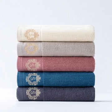 Luxury Cotton Towel Set – Soft, Absorbent & Durable Bath Towels with Elegant Yarn-Dyed Design | NaturalBuiltHome