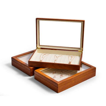 Retro Wooden Jewelry Box – Elegant Multi-Compartment Organizer for Rings, Necklaces, Bracelets & Earrings | Naturalbuilthome