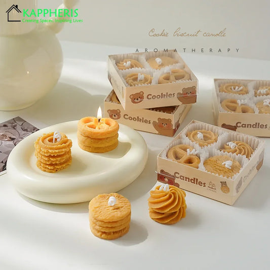 Cookies Guest Gift Candles Scented Candles Favors Food Wholesale Mini Candles for Home Decorative Souvenirs Box