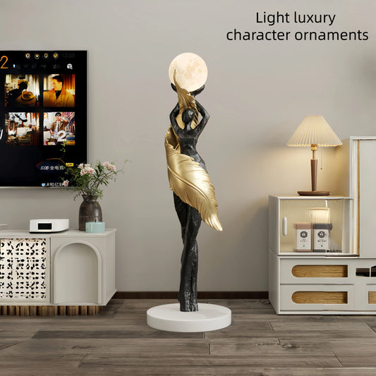Modern Art Floor Lamp Home decoration Lights Living Room Bedroom Humanoid Atmosphere Lamps Couch High-End Sculpture LED Lighting