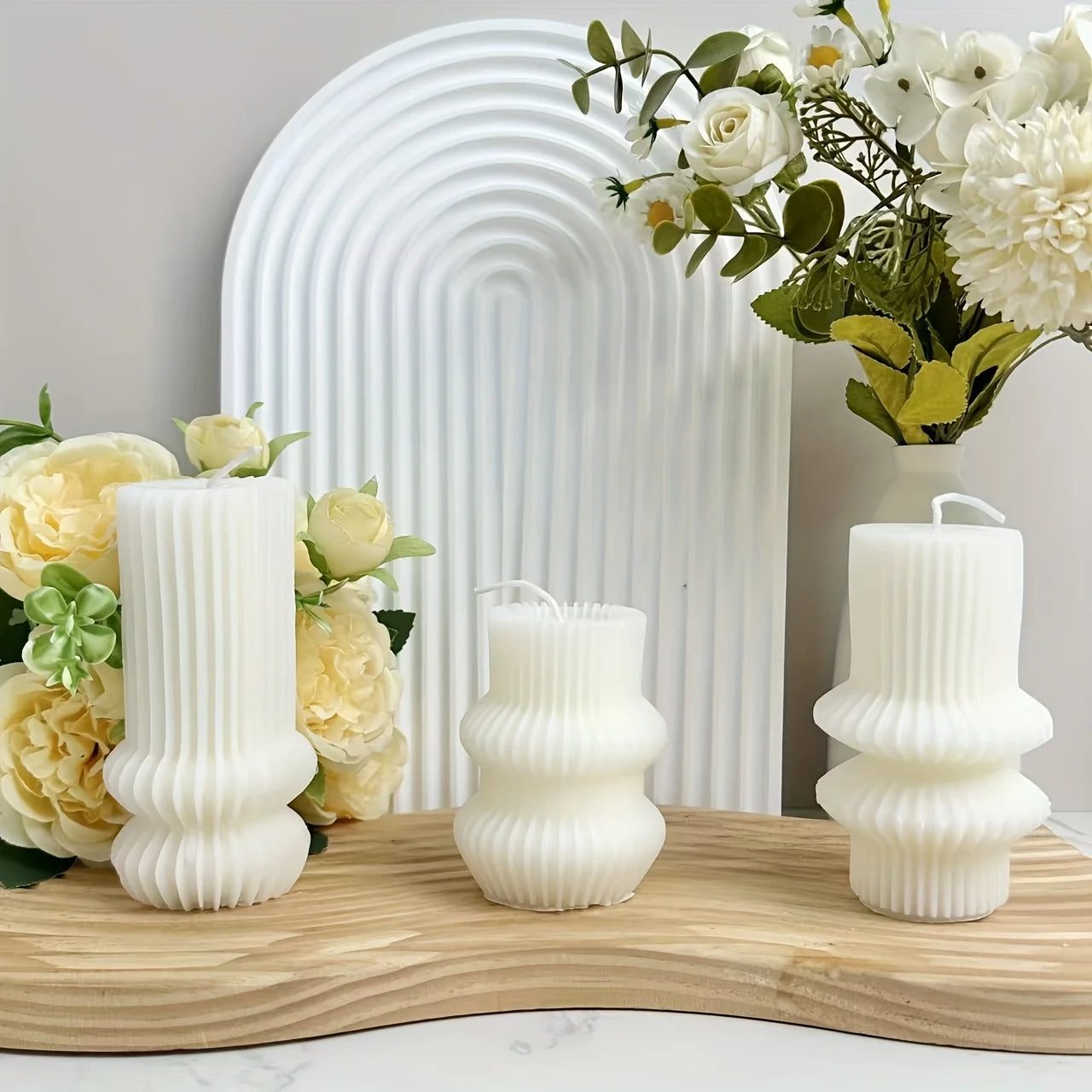 2pcs White aesthetic Nordic candle Small Candle Personalized Favors Candles Bulk Souvenirs Home Decor for Coming Wedding Party