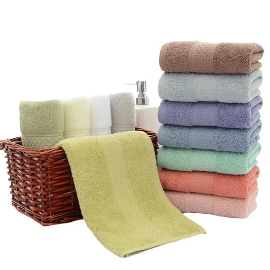 Luxury 6/12-Piece Cotton Face Towel Set – Soft, Absorbent & Quick-Drying Washcloth Collection | Naturalbuilthome