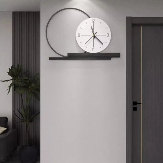 Modern Silent Wall Clock Minimalist Creative Elegant Home Decor for Living Dining Room Wall Mounted