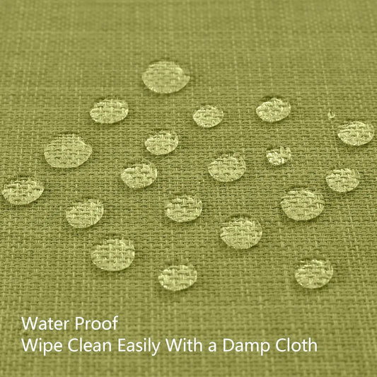 Olanly Washable Rectangle And Round Table Cloth For Home Solid Color Tablecloth For Banquet Party Unpatterned Linen Tablecloth