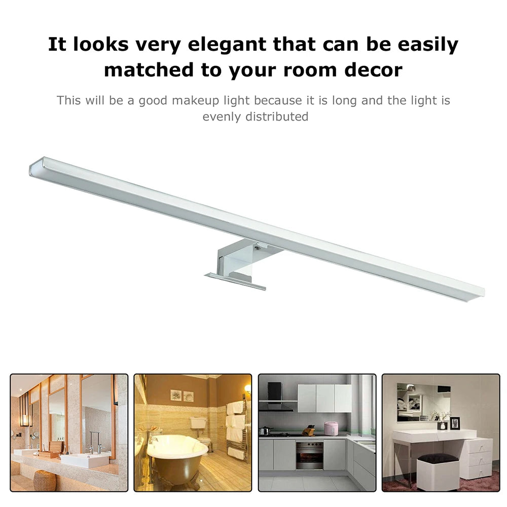 Mirror Light LED Wall Light Bathroom Cabinet Light 6000K Makeup Mirror Lights Waterproof LED Vanity Lights Wall Lamp for Mirror
