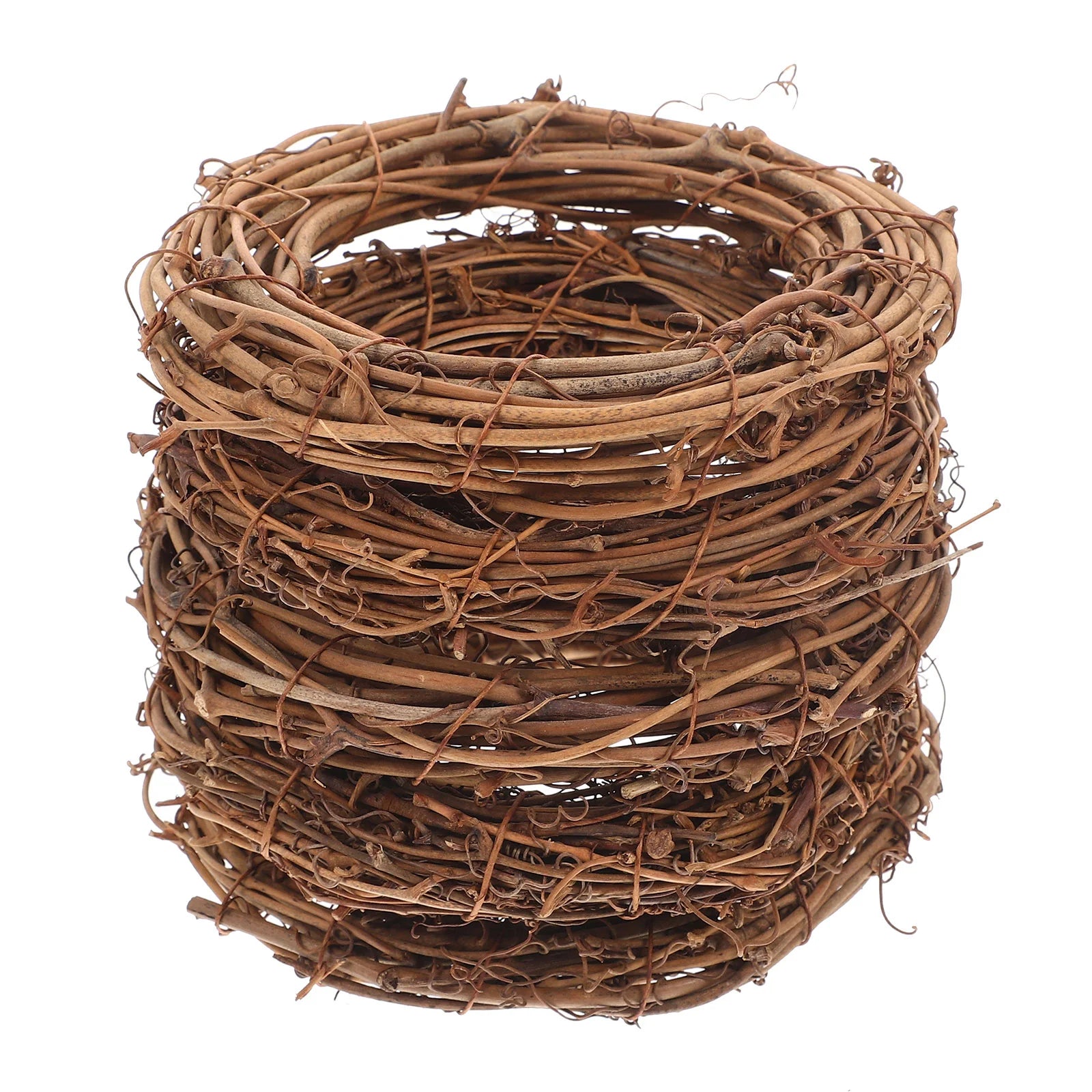5Pcs Rattan Garland Christmas Autumn Outdoor Decor DIY Hoops Halloween Wreath Christmas Artificial Wreath Wicker Party Garlands