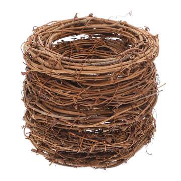 5Pcs Rattan Garland Christmas Autumn Outdoor Decor DIY Hoops Halloween Wreath Christmas Artificial Wreath Wicker Party Garlands