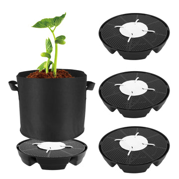 4Pcs Self Watering Planters Plant Tray Lazy Self Irrigation Stand Cotton Rope for Flower Pots Indoor Garden Decorative