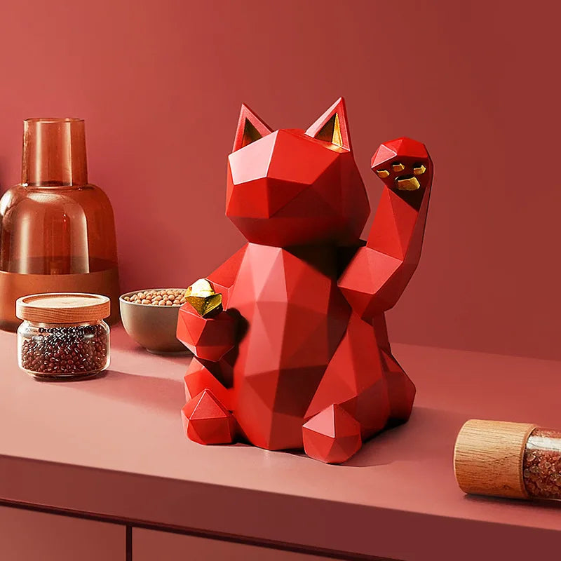 Resin Cat Statues for Home Decorations Animal Figurine European Creative Graffiti Gift Decorative Home Decor Sculpture