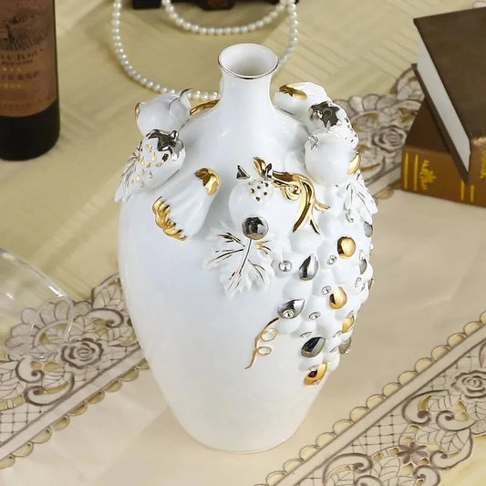 3D Ceramic Vase Home Decor Creative Design Porcelain Decorative Flower Vase For Wedding Decoration