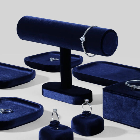 Velvet Jewelry Display Stand – Bracelet, Watch & Bangle Holder Organizer Showcase | Naturalbuilthome