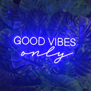 Good Vibes Only Neon Signs Wedding Scene LED Lights Party Bedroom Room Shop Bar Romantic Usb Art Wall Decoration Christmas Gifts