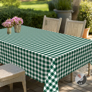1 Piece of Classic Green Plaid Printed Tablecloth, Country Farming Style, Suitable for Camping Style Picnic, Wedding Season, Anniversary, Garden Party, Christmas Party Decoration, Kitchen Accessories, Restaurant Terrace, Tabl