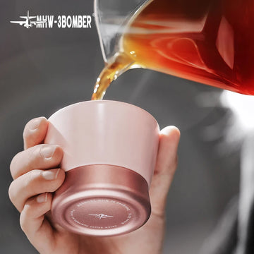MHW-3BOMBER Ceramic Coffee Cup 80/240ml Coffee Mugs Porcelain Metallic Mugs for lattes/tea/cappuccino/milk Barista Accessories