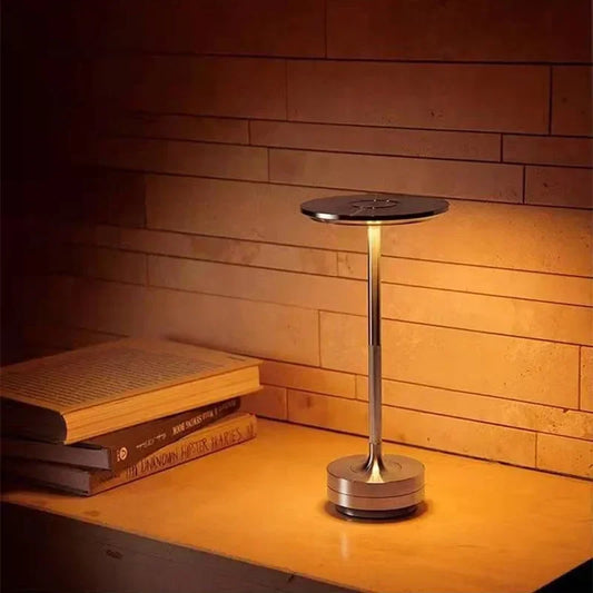 Table Lamp Touch Dimming LED Table Lamp USB Rechargeable Portable Coffee Shop Bar Retro Decoration Ambiance Night Light