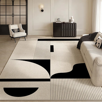 VIKAMA Scandinavian Minimalist Style Line Sense Abstract Carpet Living Room Bedroom Carpet Sofa Large Carpet Home Decoration
