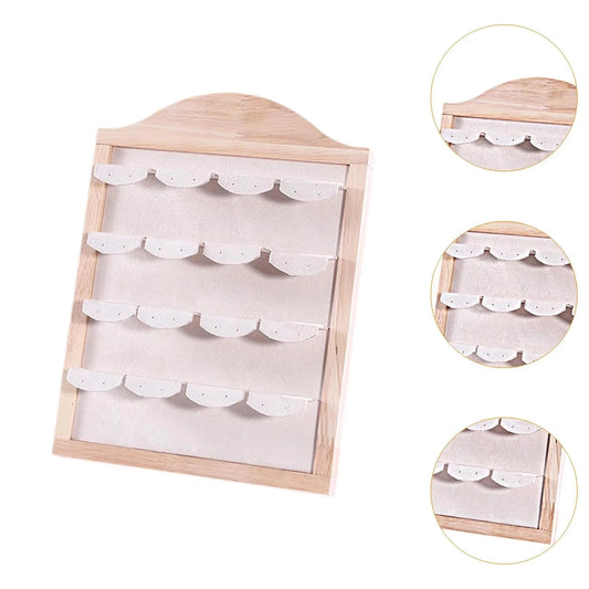 Solid Wood Jewelry Display Stand – Earring & Ring Storage Organizer with Durable Wooden Design | Naturalbuilthome