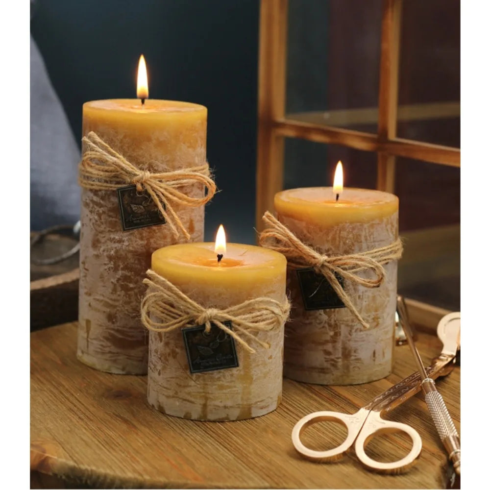 Aromatherapy Candle European Classic Retro Aroma Candle Incense Decorative Ornament Candle Smoke free Aroma Candle
