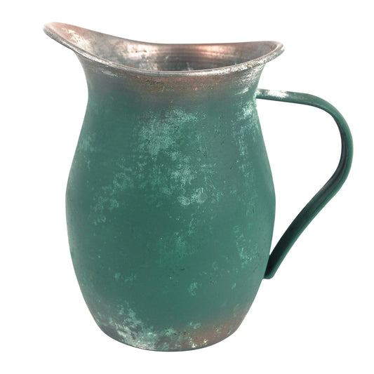 Vintage Metal Flower Vase, Small Vases for Flowers, Vintage Decorative Flower Vase, Metal Rustic Vase for Kitchen Decorations