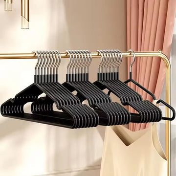 10/20/50pcs-Metal Seamless Anti Slip Clothes Hanger Is Durable and Sturdy Saving Home Space