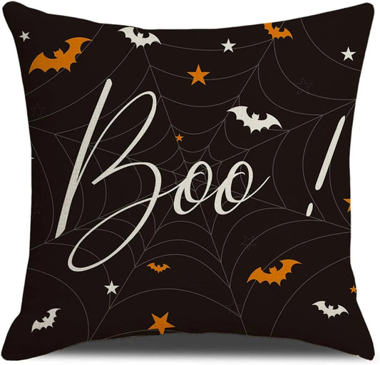 Spooky and Festive Halloween Pillow Covers: Trick or Treat Decor Sofa cushion cover, holiday party decoration, gift