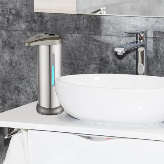 Hand Wash Dispenser Bathroom Lavatory Gel Dispensing Machine Automatic Touchless Gel Dispenser  Black