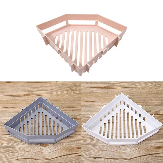 Triangle Bathroom Shelf Organizer Shampoo Gel  Basket Bathroom Corner Shower Racks Holder Accessory Plastic Toliet accessories
