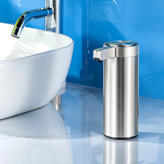 Automatic Liquid Soap Dispensers 304 Stainless Touchless Induction Sensor Steel Kitchen Metal Lotion Bottle Bathroom Accessories