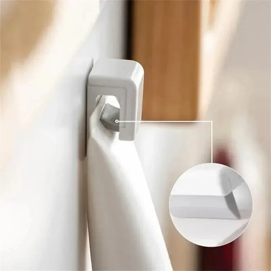 1-5PCS Household Bathroom Toothpaste Clip Bathroom White Seamless Hook Bathroom Facial Cleanser Clip Self-Adhesive White Clip