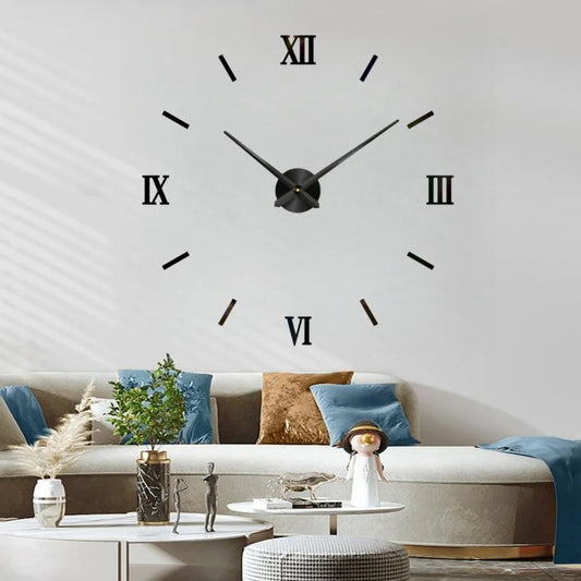 Large 3D Wall Clock Luminous Classic Wall Clocks DIY Digital Clock Wall Watches Stickers Silent Clock for Home Living Room Table