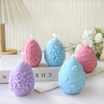 Easter Egg Aromatherapy Candles Handmade  Desktop Statue Natural Plant Scented Wedding Candles Holiday Party Gift Home Ornaments