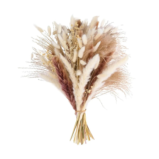 44cm Pampas Dried Flowers Bunny Rabbit Tail Grass Bouquet Boho Home Marrige Decor Fake Flower Pampa Wedding Festival Decoration