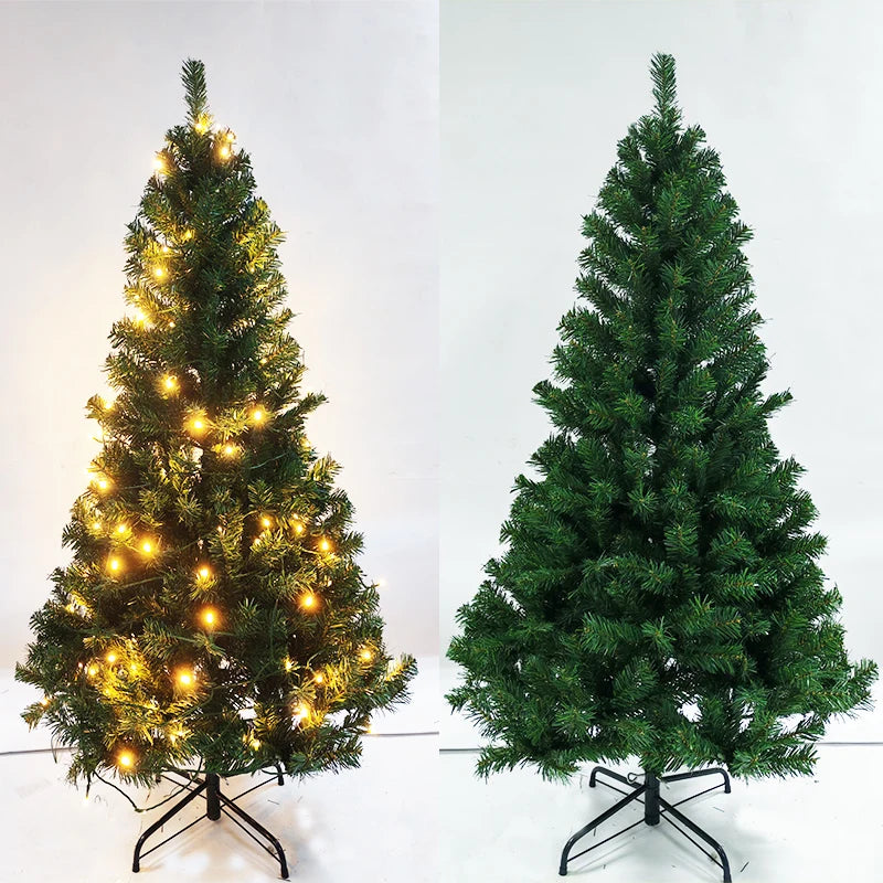 90-180cm Encrypted PVC with LED Lights Christmas tree  for Christmas Home Decoration  and house Ornaments
