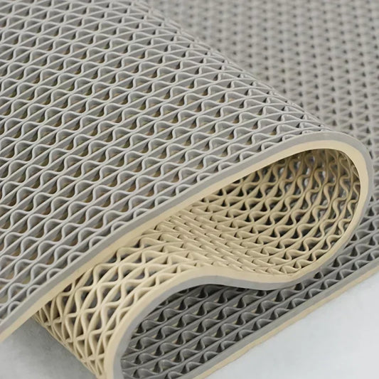 1800G Weight Two-tone Non-slip PVC Bathroom Mat - Thick Commercial Grade Floor Mat,  Showers and Kitchen Doors,  Bathroom Mat