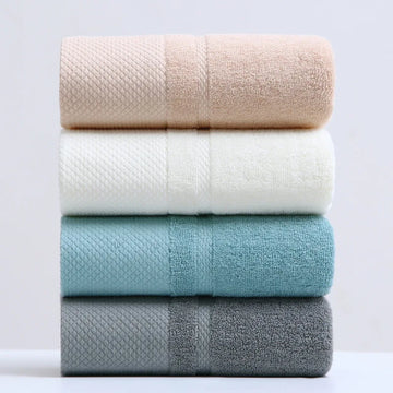 100% Cotton Bath Towel Set – Soft Absorbent Towels for Face & Bathroom | Quick-Dry, Machine Washable | NaturalBuiltHome