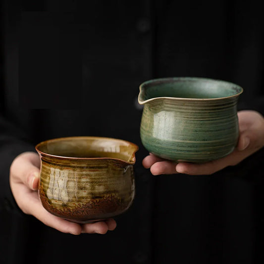Matcha Tea Bowl with Pouring Spout & Whisk Holder – Traditional Japanese Porcelain | NaturalBuiltHome