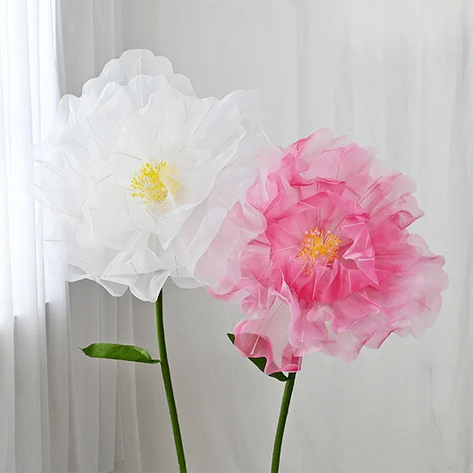 DIA 75CM Yarn Flower Artificial Peony Peony Large Flower Handmade Flower Wedding Stage Photography Props Showcase Decoration