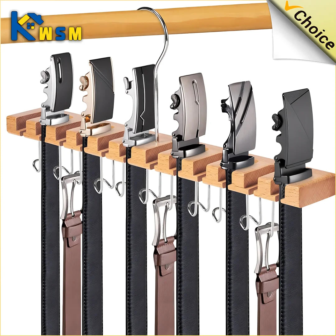Tie Belt Hanger Wardrobe Belt Rotating Organizer Rack Multifuctional Scarf Hanger Home Closet Storage Holder Accessories