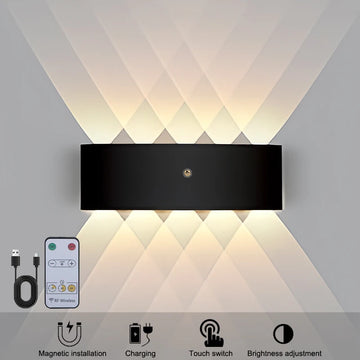Indoor Wall Lamp Charging Touch Switch Remote Control Wireless USB Charging Bedroom Kitchen Dining Room Living Room Study