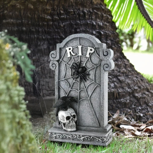 2024 new Halloween Resin Tombstones Graveyard Headstone Stakes Yard & Garden Decors Scary Halloween Tombst Decorations