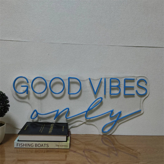 Good Vibes Only Neon Signs Wedding Scene LED Lights Party Bedroom Room Shop Bar Romantic Usb Art Wall Decoration Christmas Gifts
