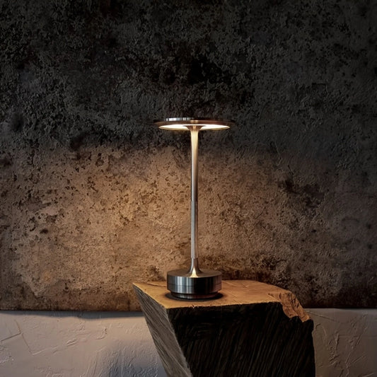Modern Nordic Hotel Dining Room Light Rechargeable Tricolor LED Table Lamp Study Bedroom Camping Night Light