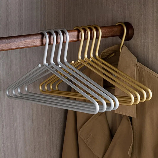 42CM Adult Clothes Hanger Closet Organizer,Space Alloy Suit Hanger ,8MM Bold,Advanced Wardrobe Storage Space Saving,5/10PCS