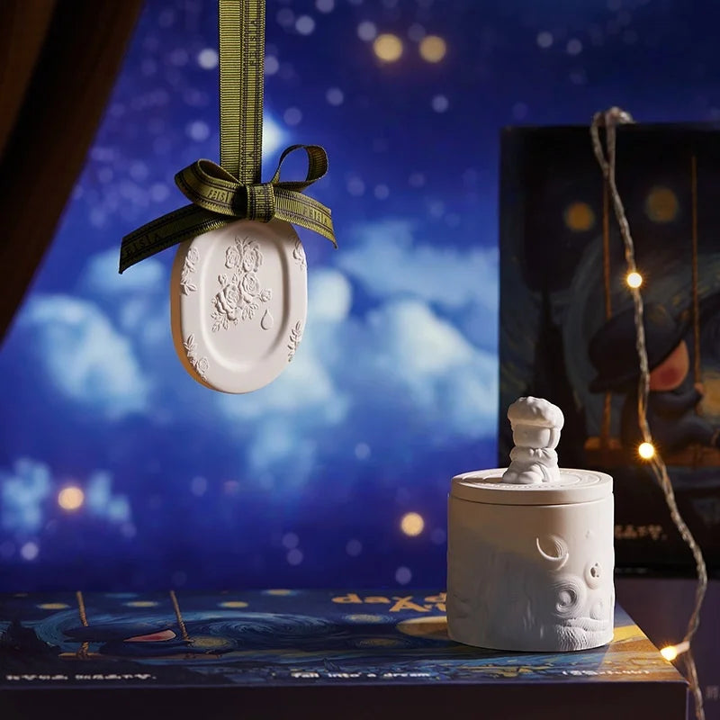 Fragrance Aromatherapy Candle Lamp Dream Little Van Gogh Candle Gift Box Senior Minority Birthday Bestie Marry Newly-married