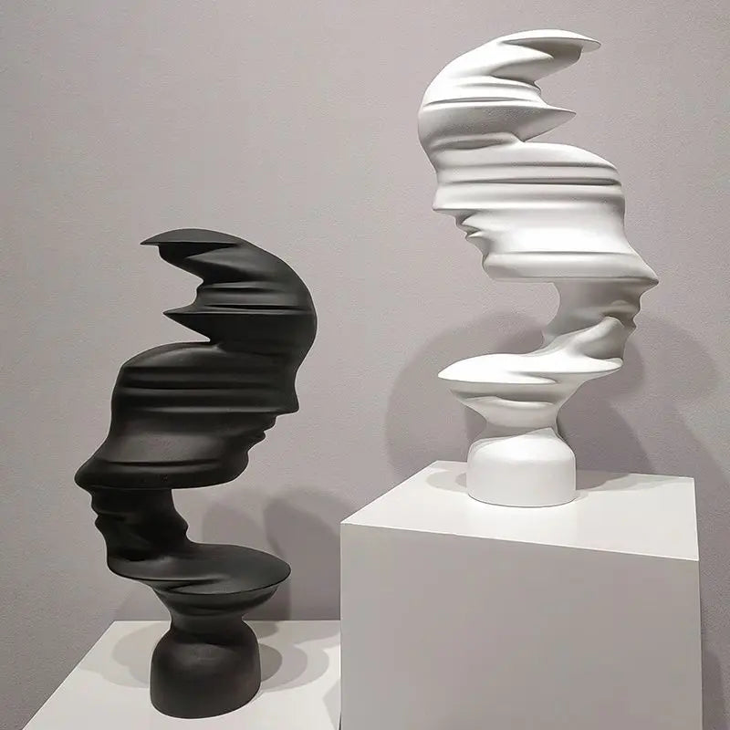 Modern Abstract Human Character Resin Sculpture Accessories Art Home Room Statue Decoration Items Cafe Office Figurine Ornaments