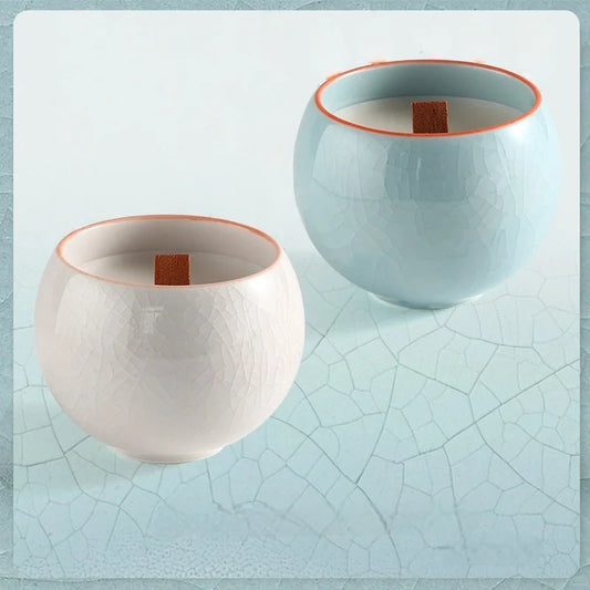 Scented Candles Candle Holder Decoration Ornament Advanced Feel Crack Cup Fragrance Atmosphere Sense Family Reside Souvenir